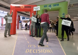 Vote Earth Aktion auf der Klimakonferenz