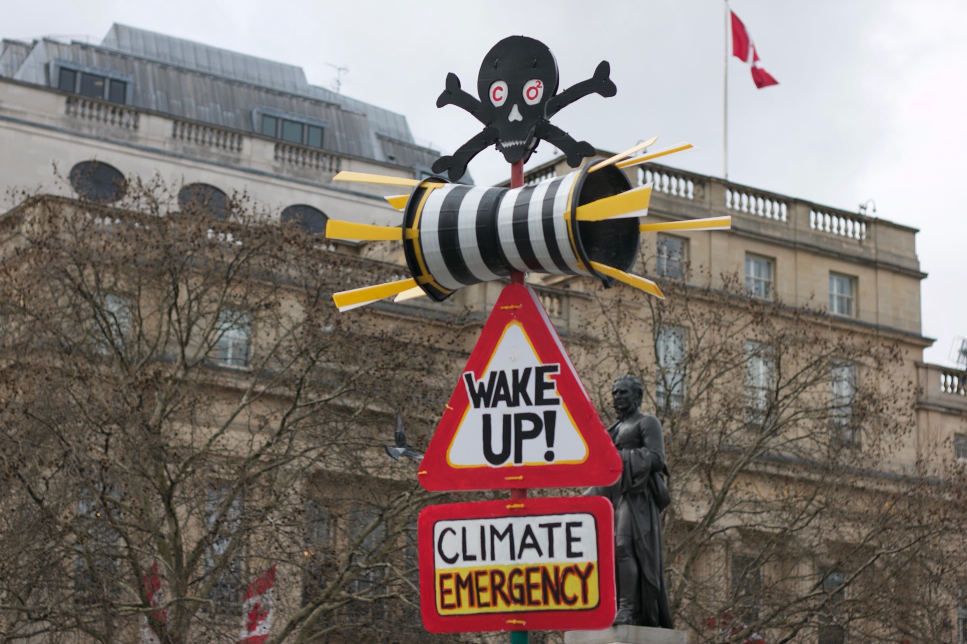 climate protest sign