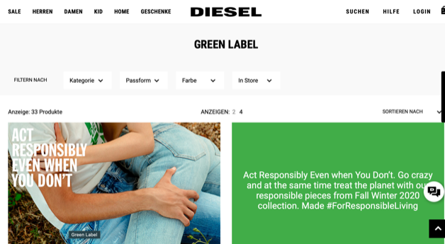 Screenshot Diesel Jeans