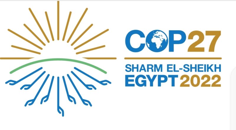 logo of COP27 in Egypt